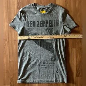 H&M Shirts Nwt Distressed Led Zeppelin Tshirt Size Medium Hm